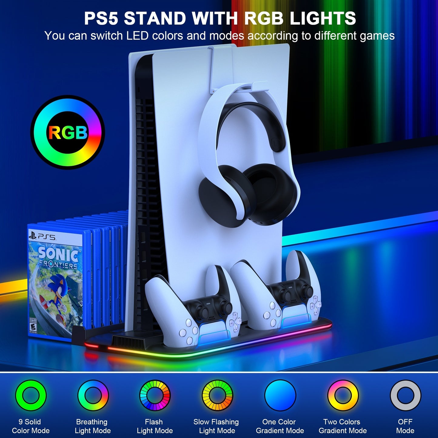 Slim Stand PS5 Controller Cooling Station