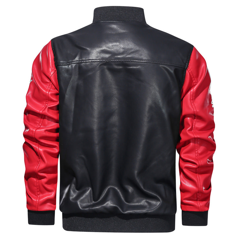 Men's Pu Jacket European And American Motorcycle Clothing Modern