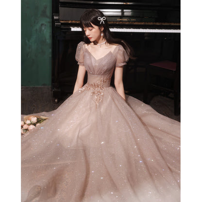 "Seraphina's Radiant Prom Elegance Gown"