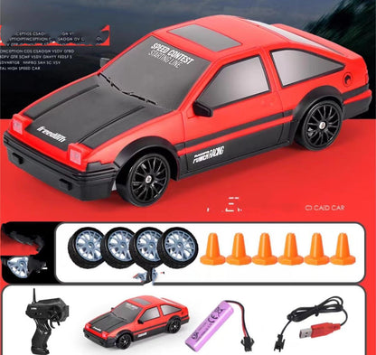 2.4G Drift Rc Car 4WD RC Drift Car GTR Model AE86