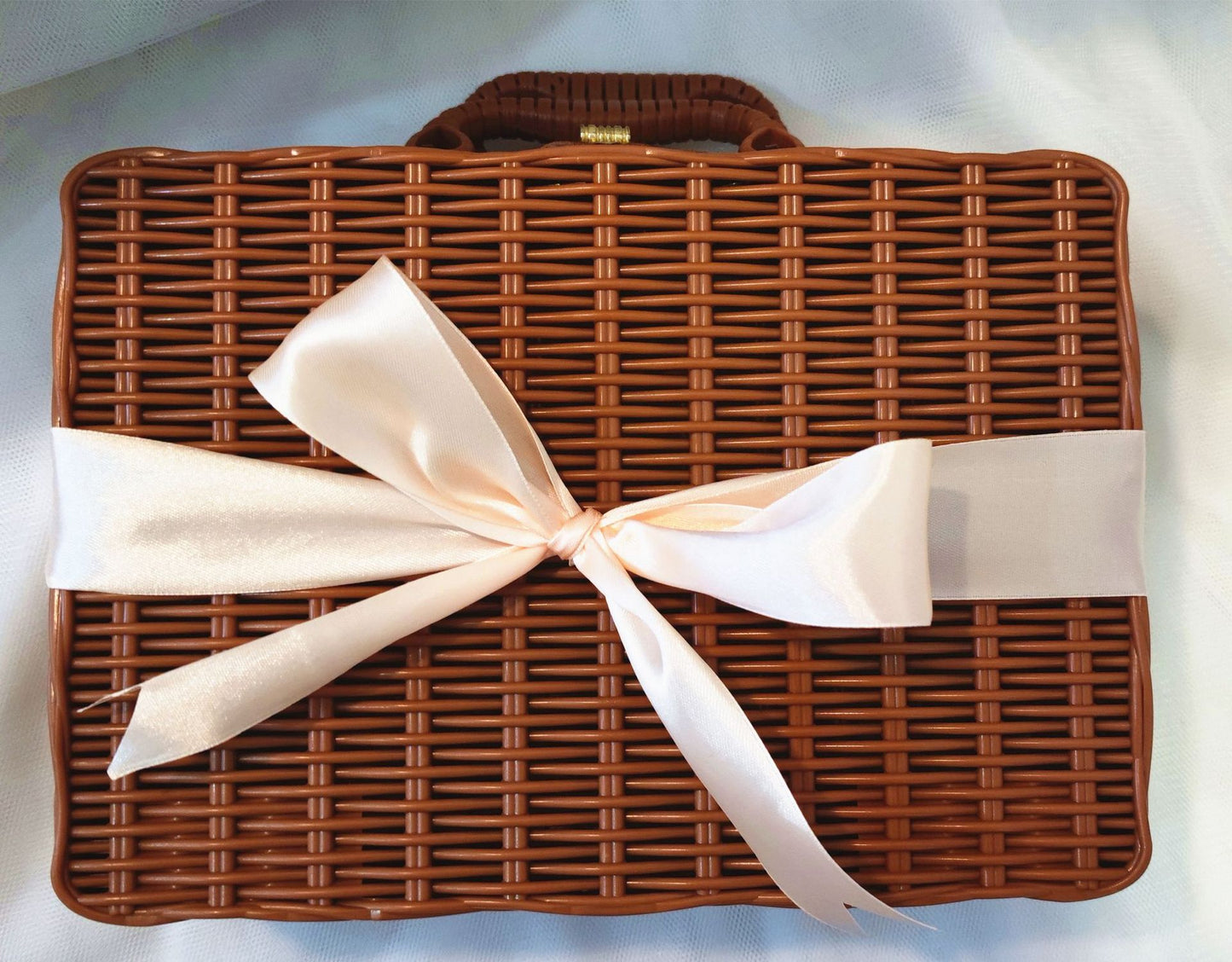 Square Rattan Plastic Gift Packaging Box