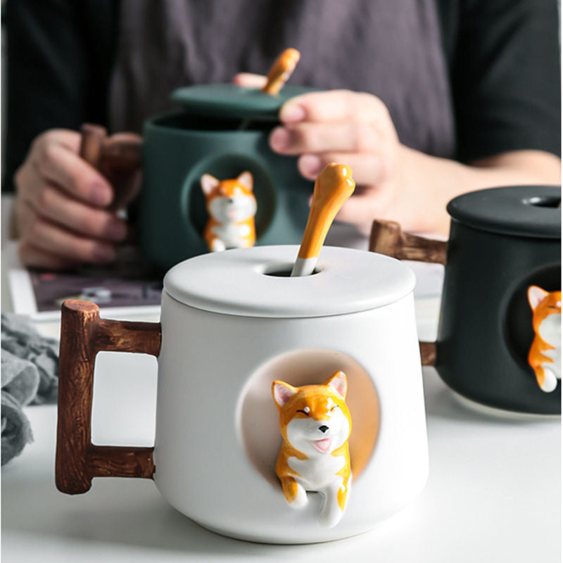 Lovers Shiba Inu Cup Corgi Ceramic Cup