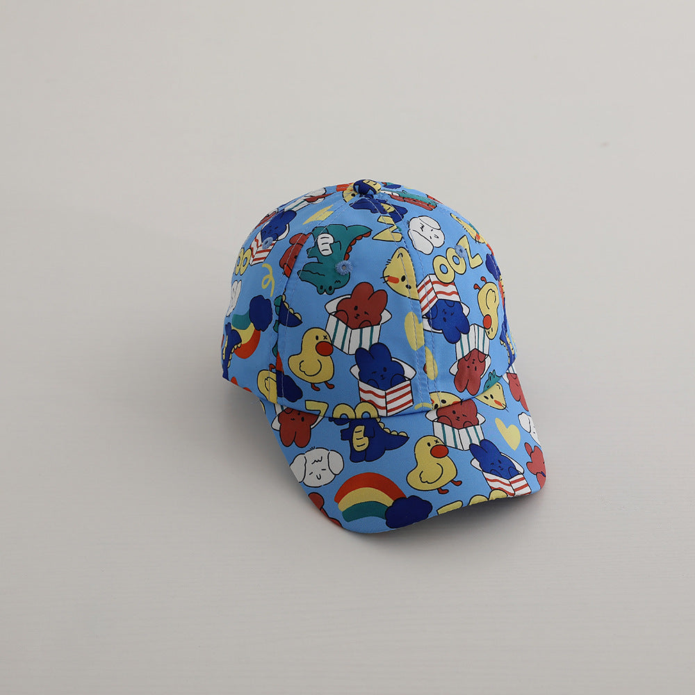 Cartoon Printed Children's Baseball Cap Sunshade Casual Girl Personalized Printed Boys' Peaked Cap