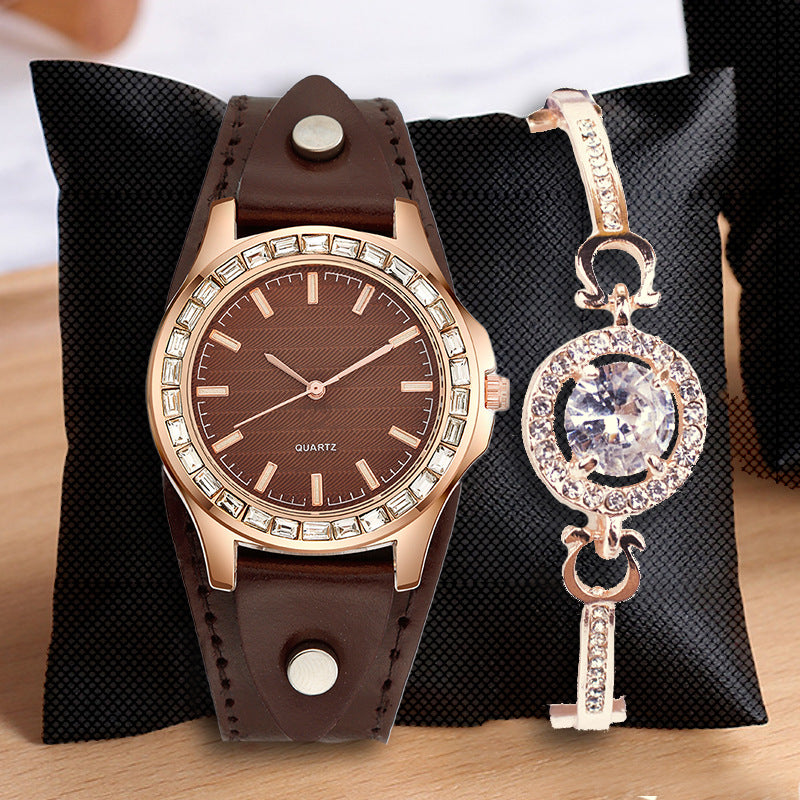"DazzleLux Diamond Bracelet Watch"