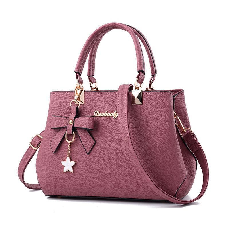 Women Shoulder Bag With Bowknot Star Pendant Totes