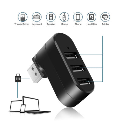 Rotating Mini Notebook PC Extension Splitter