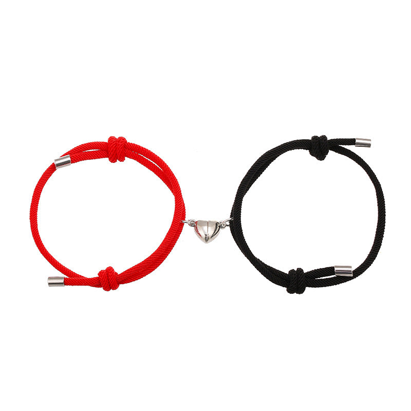 Alloy Love Magnet Suction Couple Bracelet