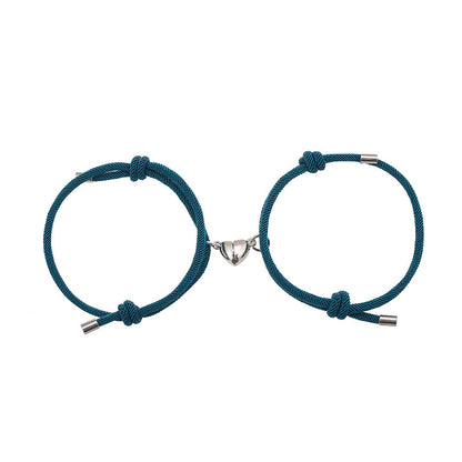 Alloy Love Magnet Suction Couple Bracelet