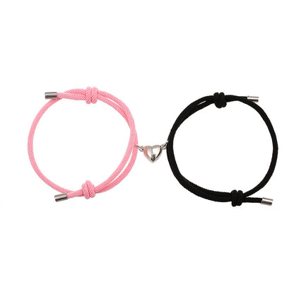 Alloy Love Magnet Suction Couple Bracelet