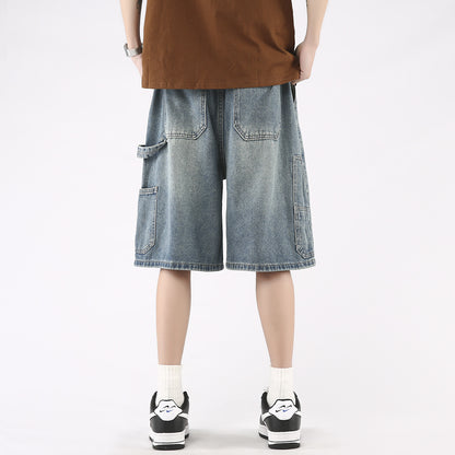 Denim Shorts Men's Casual Loose Large Size Shorts
