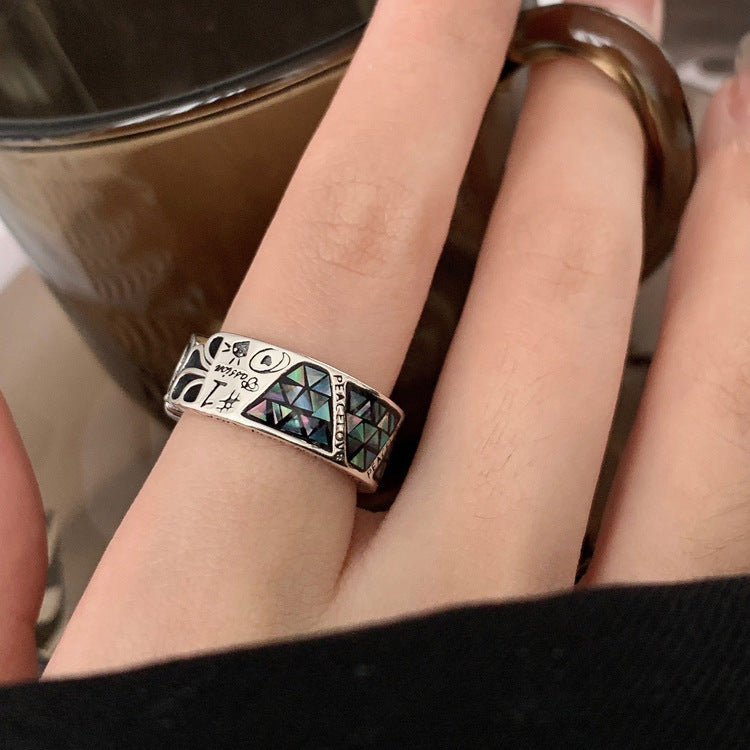 Fashion Graffiti Totem Ring For Women