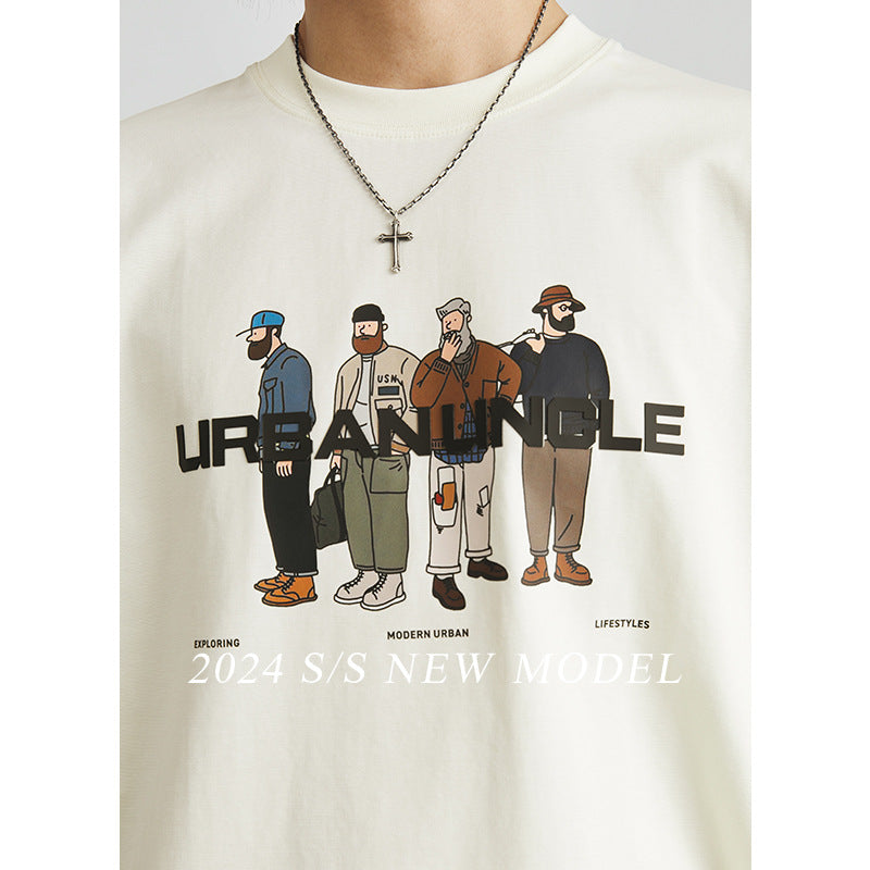 URBANUNCLE American Printed T-shirt Trend