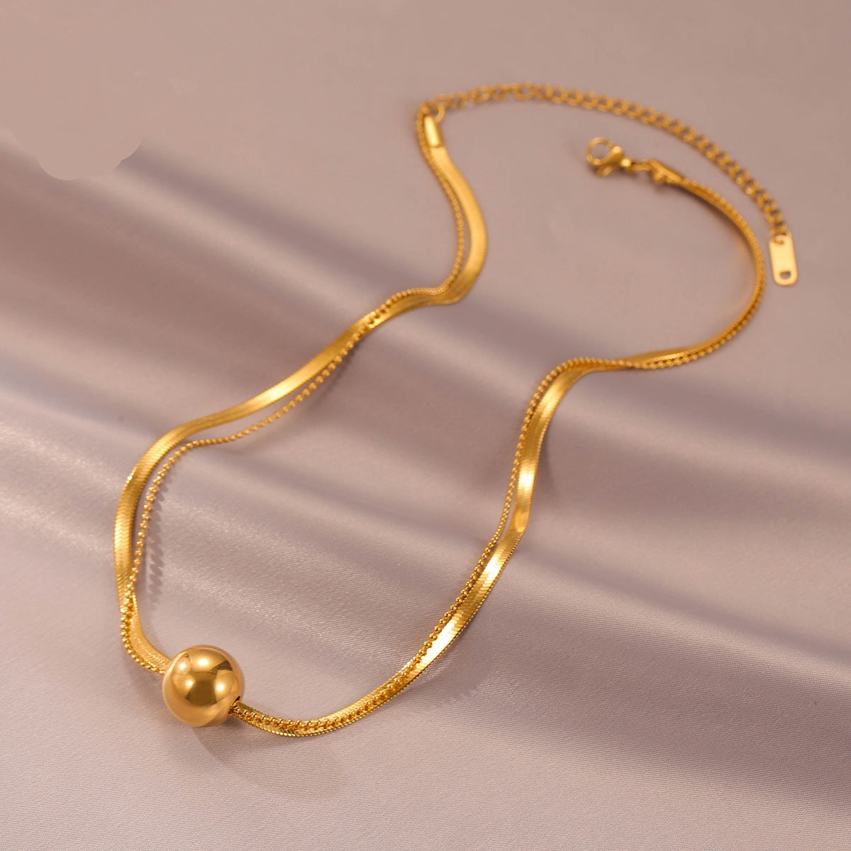 Graceful And Fashionable Double-layer Necklace