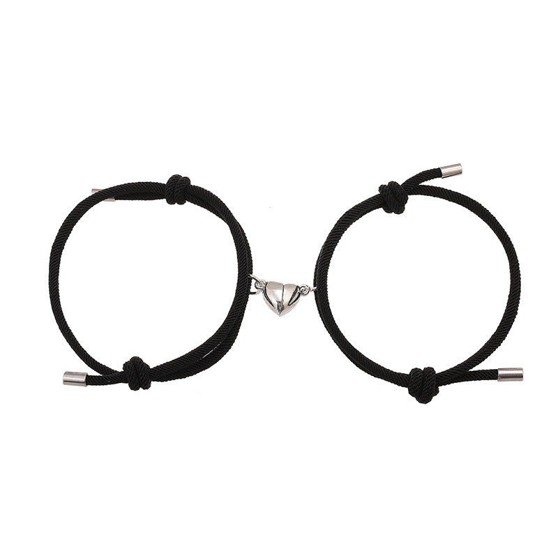 Alloy Love Magnet Suction Couple Bracelet