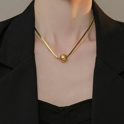 Graceful And Fashionable Double-layer Necklace