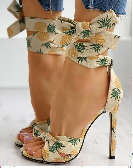 Stiletto Heel 40-43 Plus Size Cross Strap Women's Sandals