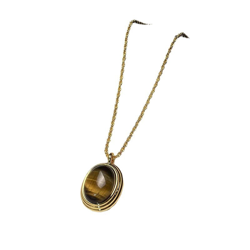 Tiger Eye Necklace Retro Minority