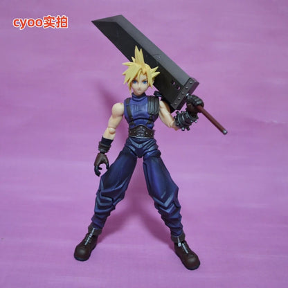 Square Enix Bring Arts "Final Fantasy Vii" Action Figure Set - Cloud Strife & Rufus Shinra & Heidegger & Vincent Valentine Model