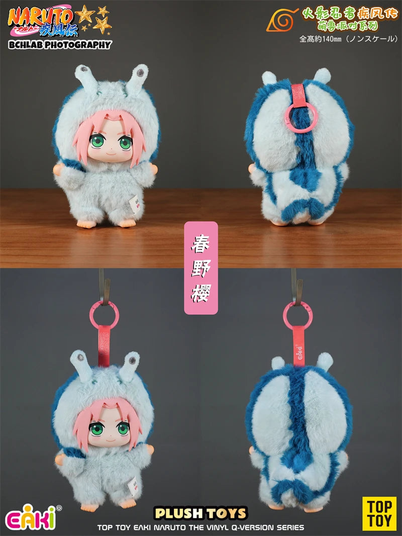 Top Toy × Eaki Naruto Cute Beast Party Blind Box Figure Keychain Charm Naruto & Sasuke Collectible Toys Trendy Blind Box