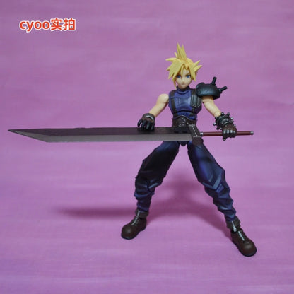 Square Enix Bring Arts "Final Fantasy Vii" Action Figure Set - Cloud Strife & Rufus Shinra & Heidegger & Vincent Valentine Model