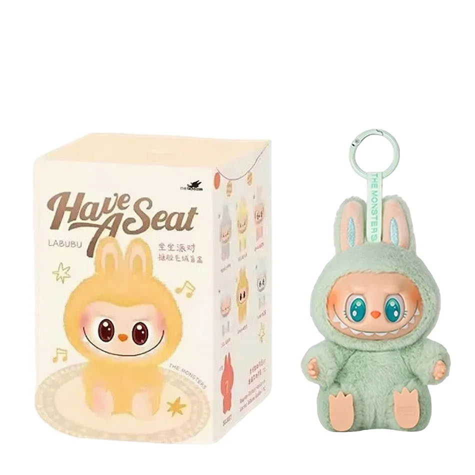 For Labubu The Monsters Doll Blind Box Heart-Moving Macaron Mokoko Anime Figures Guess Bag Hanging Pendant Xmas Birthday Gift