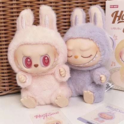 For Labubu The Monsters Doll Blind Box Heart-Moving Macaron Mokoko Anime Figures Guess Bag Hanging Pendant Xmas Birthday Gift