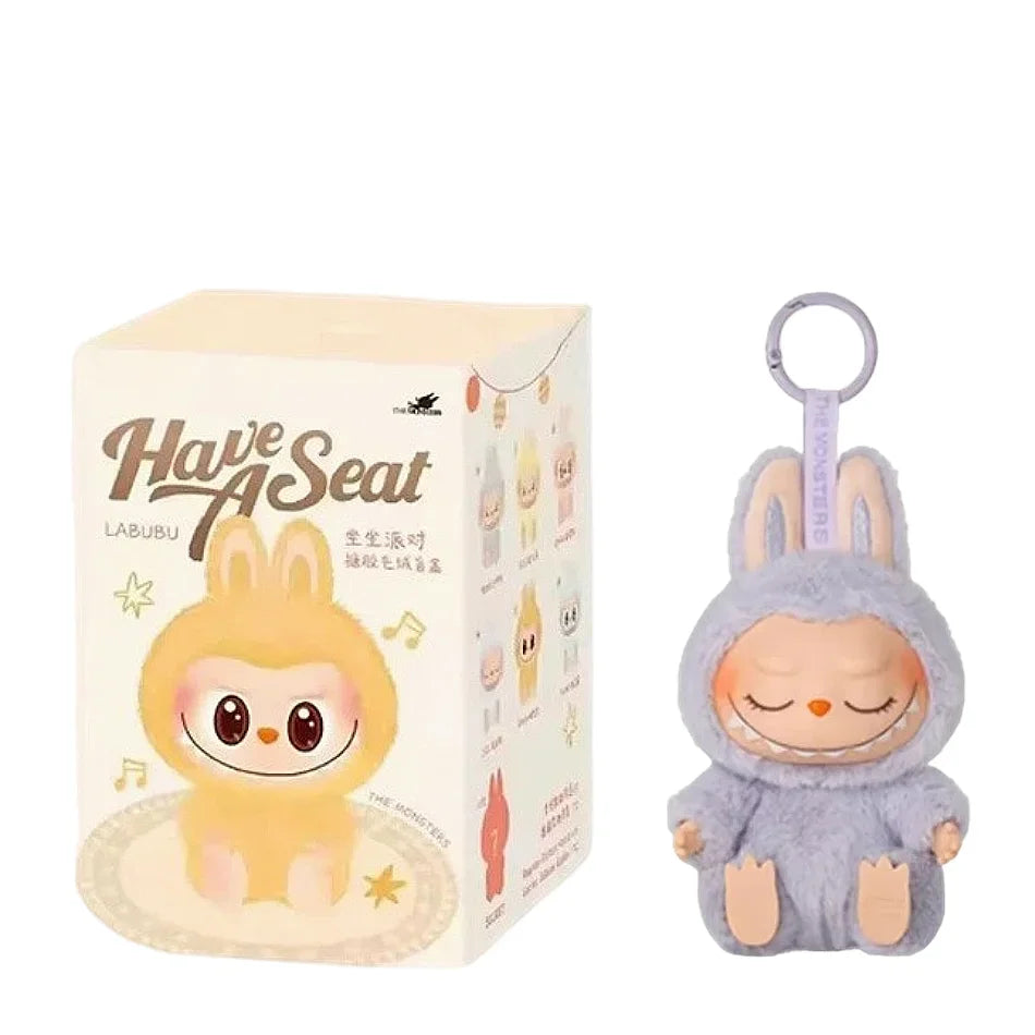 For Labubu The Monsters Doll Blind Box Heart-Moving Macaron Mokoko Anime Figures Guess Bag Hanging Pendant Xmas Birthday Gift