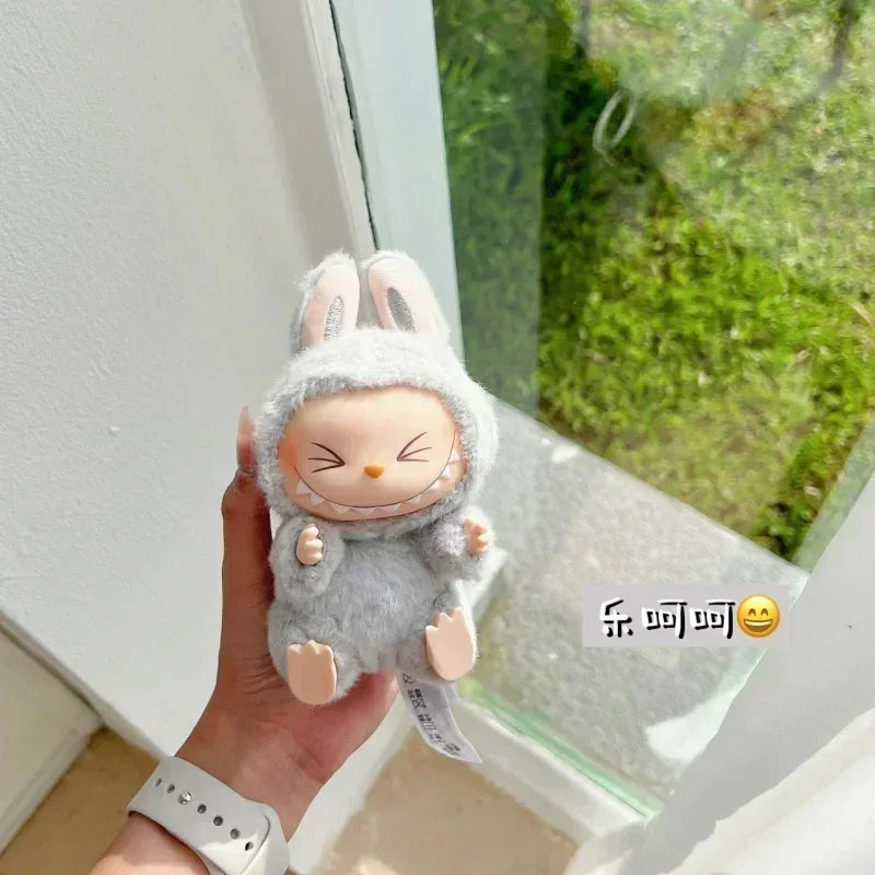 For Labubu The Monsters Doll Blind Box Heart-Moving Macaron Mokoko Anime Figures Guess Bag Hanging Pendant Xmas Birthday Gift