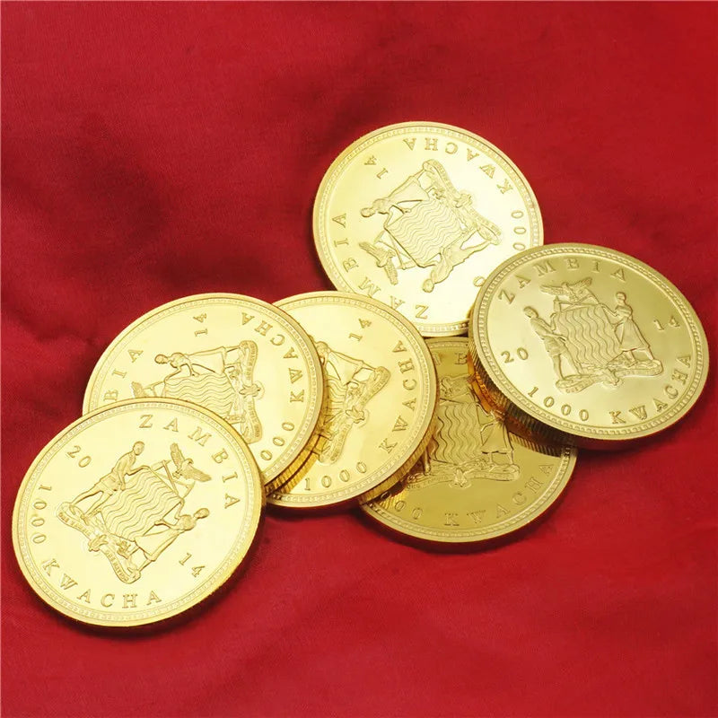 African Wildlife Gold Plated Coin