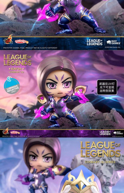 Official League Of Legends X Hot Toys Cosbaby - Kai'Sa Mini Collectible Figure Deluxe Q-Version Statue With Display Base