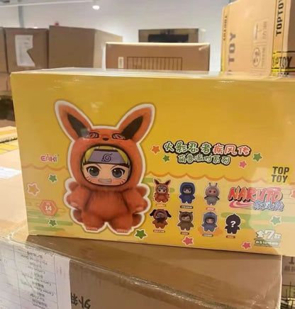 Top Toy × Eaki Naruto Cute Beast Party Blind Box Figure Keychain Charm Naruto & Sasuke Collectible Toys Trendy Blind Box