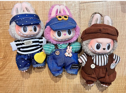 Roupas de boneca de 17 cm, roupa labubu, conjunto de roupas de boneca labubu de 17 cm, roupas de boneca de 17 cm para bonecas la