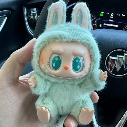 For Labubu The Monsters Doll Blind Box Heart-Moving Macaron Mokoko Anime Figures Guess Bag Hanging Pendant Xmas Birthday Gift