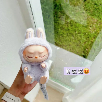For Labubu The Monsters Doll Blind Box Heart-Moving Macaron Mokoko Anime Figures Guess Bag Hanging Pendant Xmas Birthday Gift