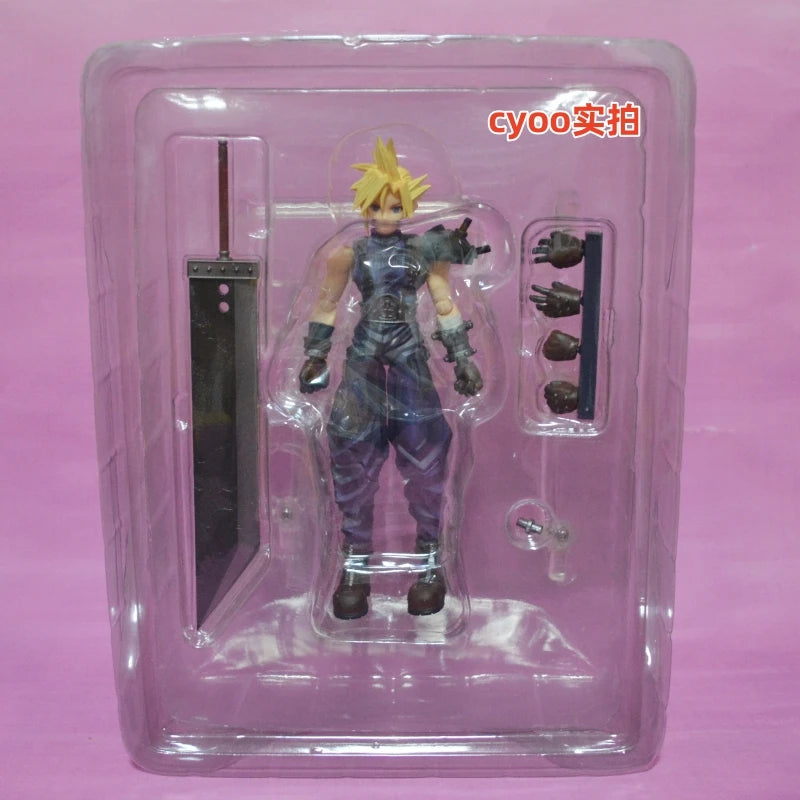 Square Enix Bring Arts "Final Fantasy Vii" Action Figure Set - Cloud Strife & Rufus Shinra & Heidegger & Vincent Valentine Model
