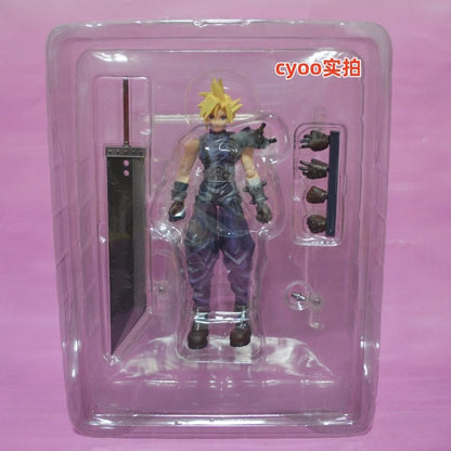 Square Enix Bring Arts "Final Fantasy Vii" Action Figure Set - Cloud Strife & Rufus Shinra & Heidegger & Vincent Valentine Model