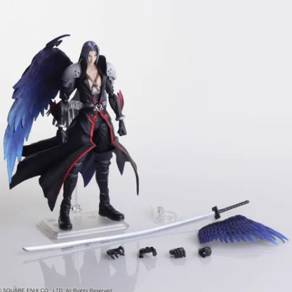 Square Enix Bring Arts "Final Fantasy Vii" Action Figure Set - Cloud Strife & Rufus Shinra & Heidegger & Vincent Valentine Model