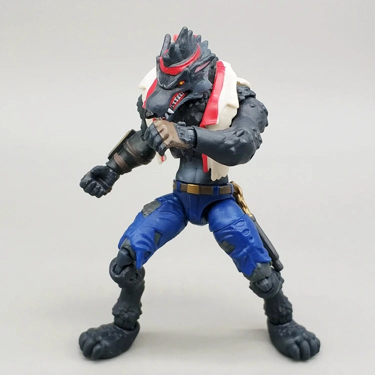 3.75" Action Figures - Werewolf Ninja & Special Forces Poseable Troops Crossover Model Set