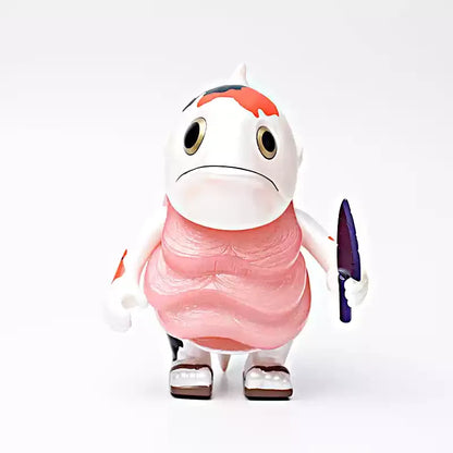 Bean Boss Aquatic Series - Collectible Tuna, Orca & Salmon Figures Cute Mini Whale Model Set, Japanese-Style Vinyl Art Toys