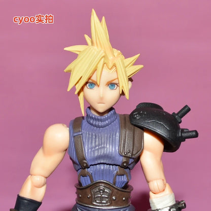 Square Enix Bring Arts "Final Fantasy Vii" Action Figure Set - Cloud Strife & Rufus Shinra & Heidegger & Vincent Valentine Model