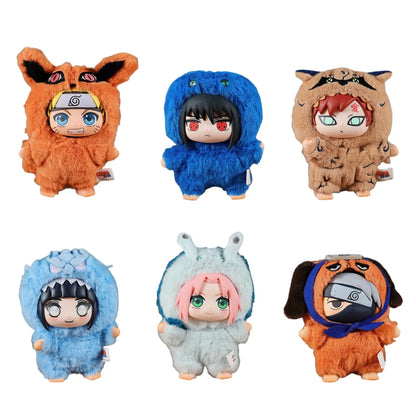 Top Toy × Eaki Naruto Cute Beast Party Blind Box Figure Keychain Charm Naruto & Sasuke Collectible Toys Trendy Blind Box