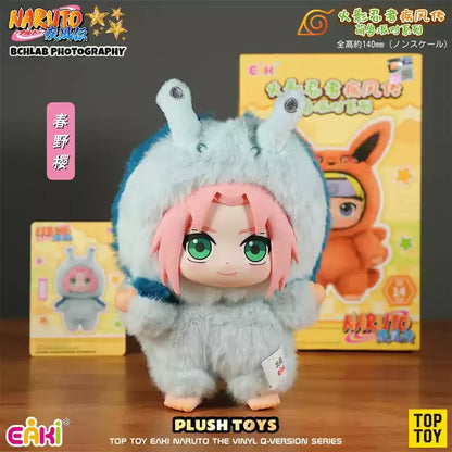 Top Toy × Eaki Naruto Cute Beast Party Blind Box Figure Keychain Charm Naruto & Sasuke Collectible Toys Trendy Blind Box