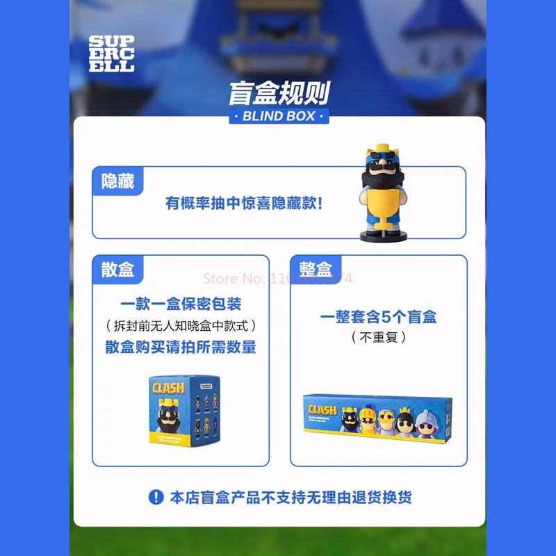 Clash Royale/Clash Of Clans Anime-Style Mini Warriors Blind Box - Creative Desktop Collectibles Perfect Student Gift