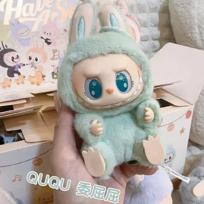 For Labubu The Monsters Doll Blind Box Heart-Moving Macaron Mokoko Anime Figures Guess Bag Hanging Pendant Xmas Birthday Gift