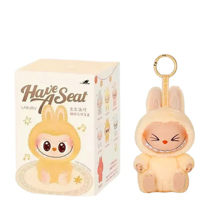 For Labubu The Monsters Doll Blind Box Heart-Moving Macaron Mokoko Anime Figures Guess Bag Hanging Pendant Xmas Birthday Gift