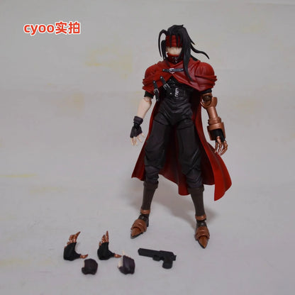 Square Enix Bring Arts "Final Fantasy Vii" Action Figure Set - Cloud Strife & Rufus Shinra & Heidegger & Vincent Valentine Model