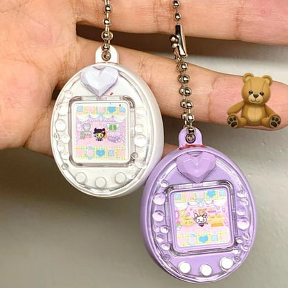 New Bandai - 4th Tamagotchi Miniature Pendant Angel White Gift Defective Bulk