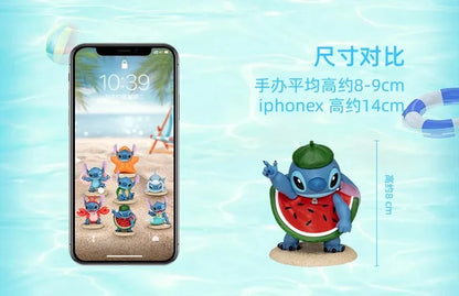 Official Lilo & Stitch Summer Series Blind Box - Beach Day Stitch Figures By Beast Kingdom Tropical Outfit Variants