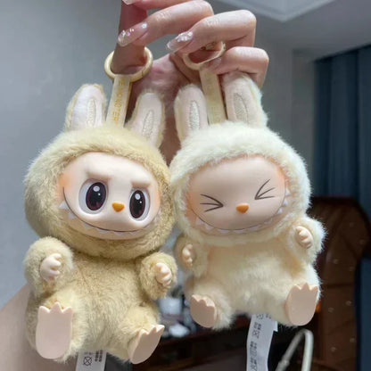For Labubu The Monsters Doll Blind Box Heart-Moving Macaron Mokoko Anime Figures Guess Bag Hanging Pendant Xmas Birthday Gift