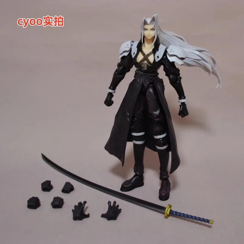 Square Enix Bring Arts "Final Fantasy Vii" Action Figure Set - Cloud Strife & Rufus Shinra & Heidegger & Vincent Valentine Model